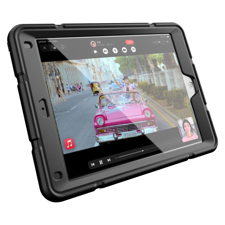 For iPad 10.2 2021 / 2020 / 2019 Armor Holder Silicone Hybrid PC Tablet Case