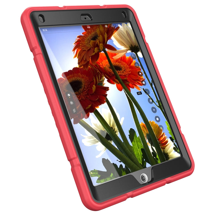 For iPad 10.2 2021 / 2020 / 2019 Armor Holder Silicone Hybrid PC Tablet Case