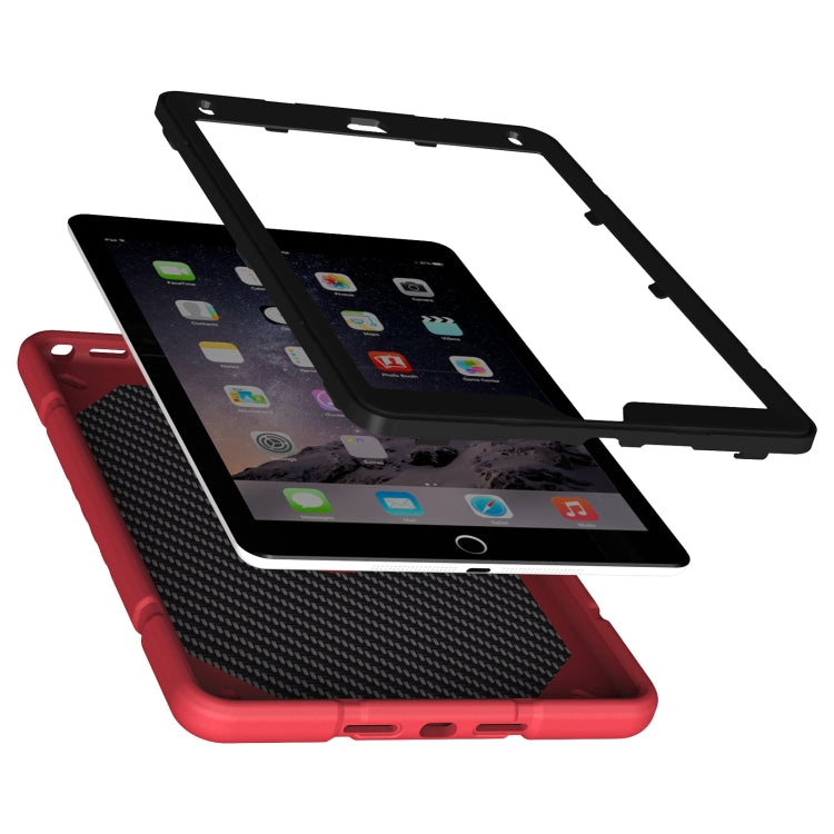 For iPad 10.2 2021 / 2020 / 2019 Armor Holder Silicone Hybrid PC Tablet Case