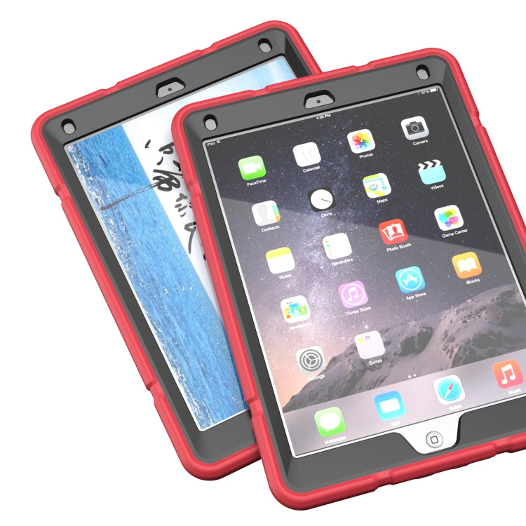 For iPad 10.2 2021 / 2020 / 2019 Armor Holder Silicone Hybrid PC Tablet Case