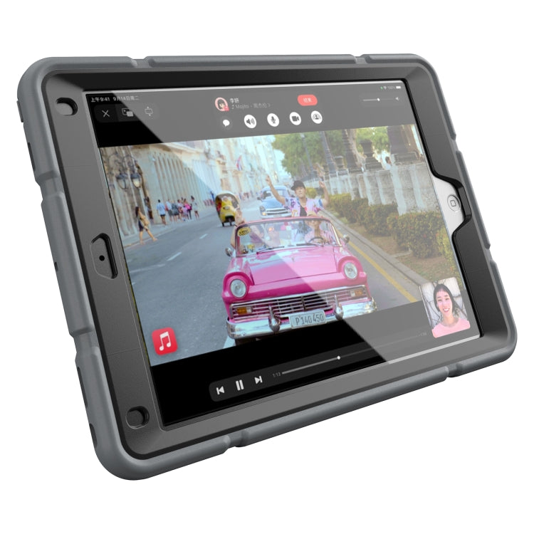 For iPad 10.2 2021 / 2020 / 2019 Armor Holder Silicone Hybrid PC Tablet Case