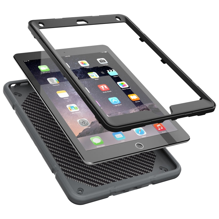 For iPad 10.2 2021 / 2020 / 2019 Armor Holder Silicone Hybrid PC Tablet Case