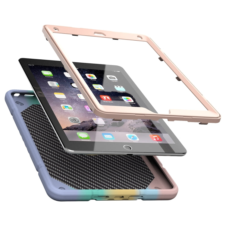 For iPad 10.2 2021 / 2020 / 2019 Armor Holder Silicone Hybrid PC Tablet Case