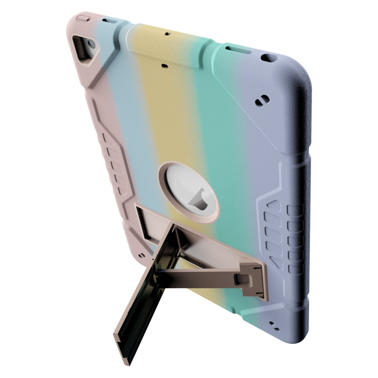 For iPad 10.2 2021 / 2020 / 2019 Armor Holder Silicone Hybrid PC Tablet Case