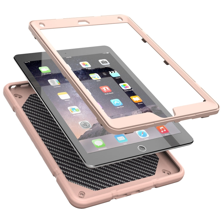 For iPad 10.2 2021 / 2020 / 2019 Armor Holder Silicone Hybrid PC Tablet Case