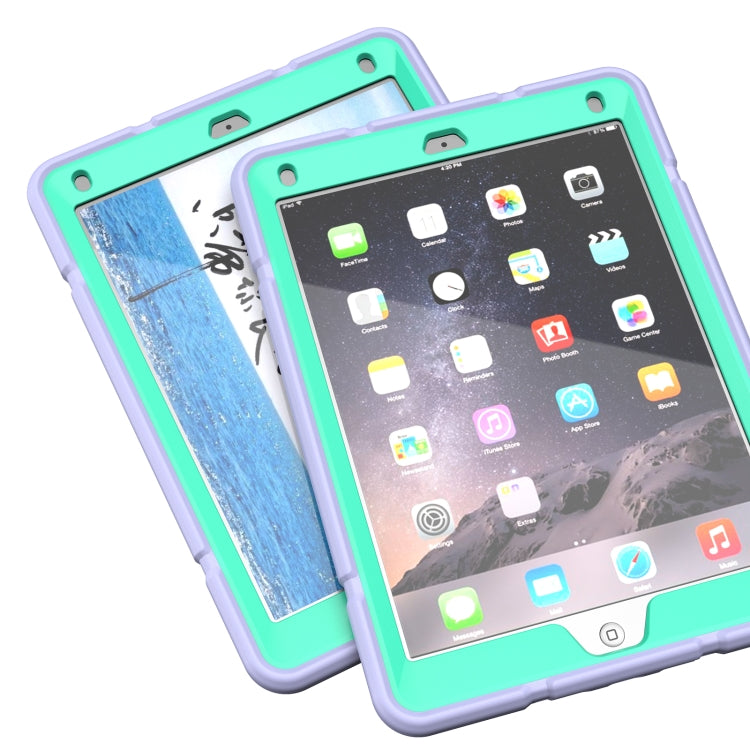 For iPad 10.2 2021 / 2020 / 2019 Armor Holder Silicone Hybrid PC Tablet Case