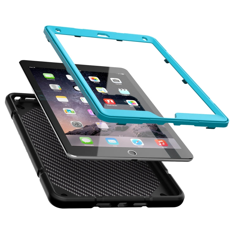 For iPad 10.2 2021 / 2020 / 2019 Armor Holder Silicone Hybrid PC Tablet Case