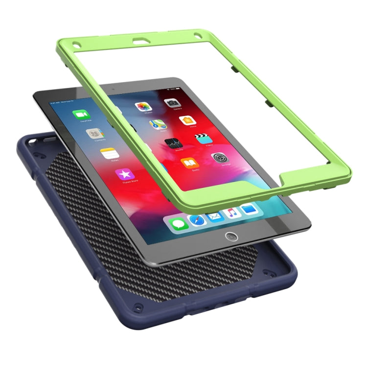 For iPad 10.2 2021 / 2020 / 2019 Armor Holder Silicone Hybrid PC Tablet Case