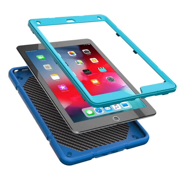 For iPad 10.2 2021 / 2020 / 2019 Armor Holder Silicone Hybrid PC Tablet Case