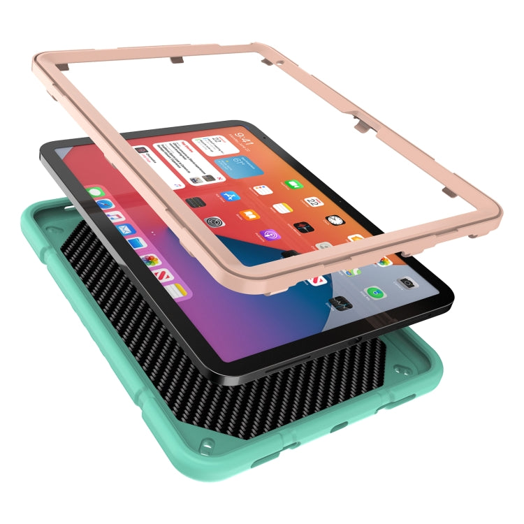 For iPad 2025 / 2022 Armor Holder Silicone Hybrid PC Tablet Case