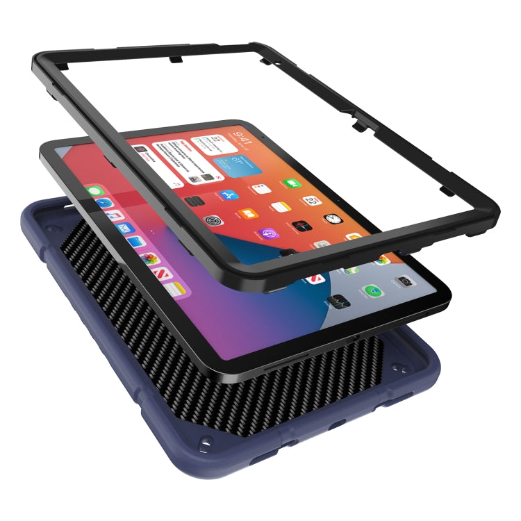 For iPad 2025 / 2022 Armor Holder Silicone Hybrid PC Tablet Case
