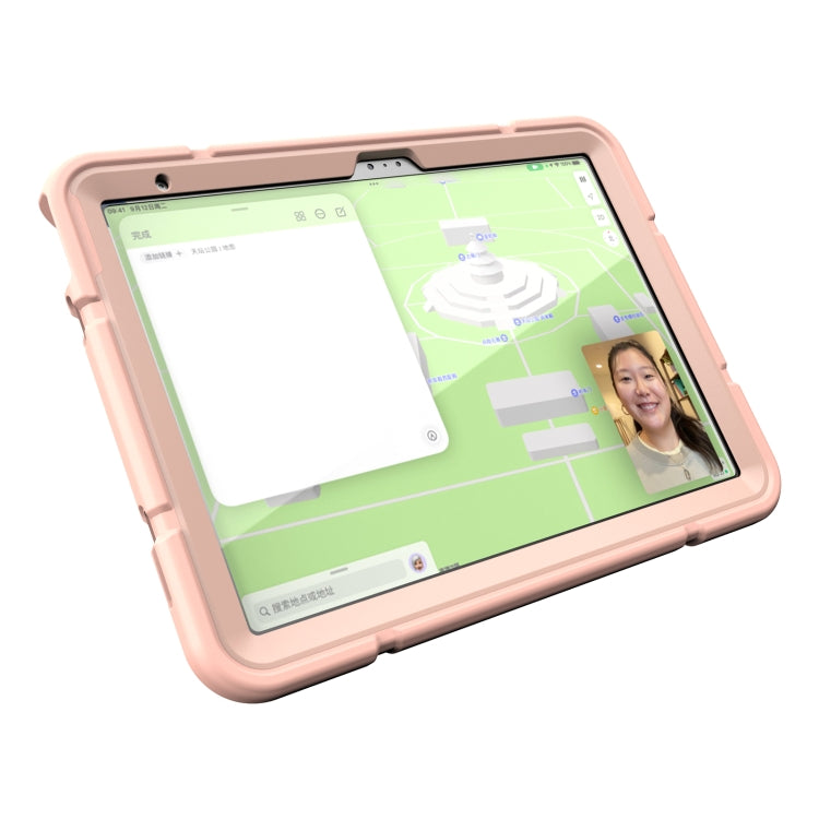 For iPad 2025 / 2022 Armor Holder Silicone Hybrid PC Tablet Case