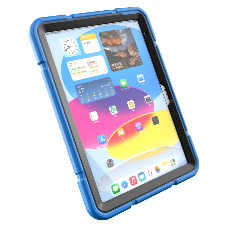 For iPad 2025 / 2022 Armor Holder Silicone Hybrid PC Tablet Case