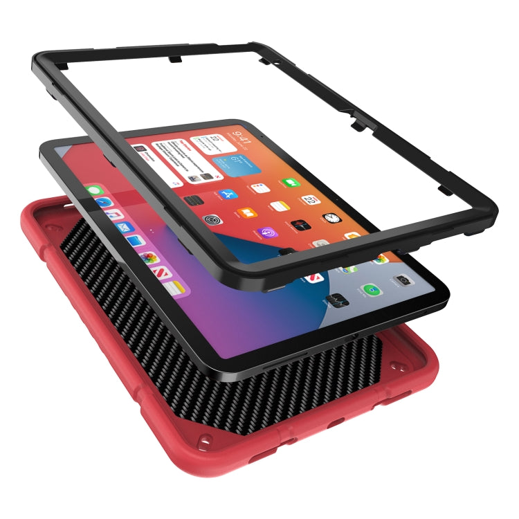 For iPad Air 2022 / 2020 10.9 Armor Holder Silicone Hybrid PC Tablet Case