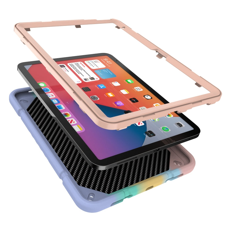 For iPad Air 2022 / 2020 10.9 Armor Holder Silicone Hybrid PC Tablet Case