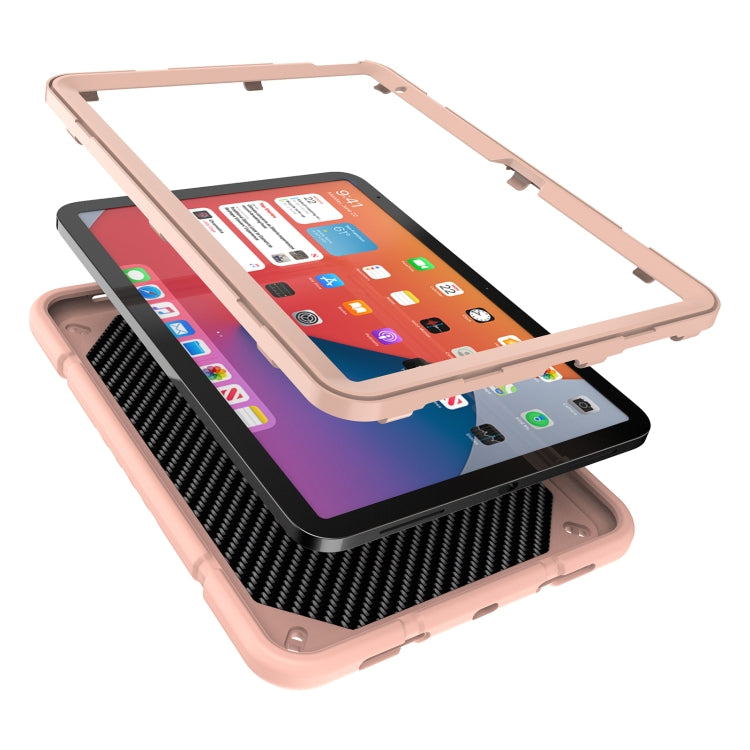 For iPad Air 2022 / 2020 10.9 Armor Holder Silicone Hybrid PC Tablet Case