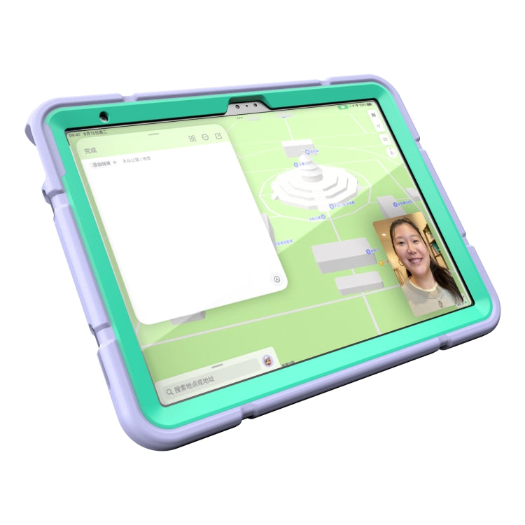 For iPad Air 2022 / 2020 10.9 Armor Holder Silicone Hybrid PC Tablet Case