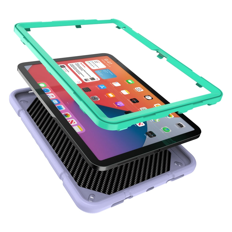 For iPad Air 2022 / 2020 10.9 Armor Holder Silicone Hybrid PC Tablet Case