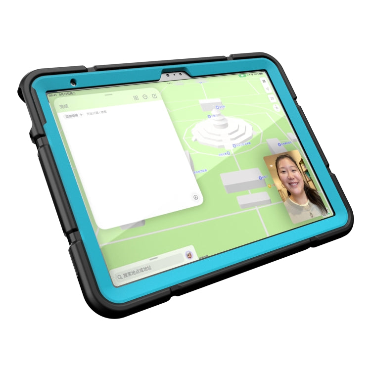 For iPad Air 2022 / 2020 10.9 Armor Holder Silicone Hybrid PC Tablet Case