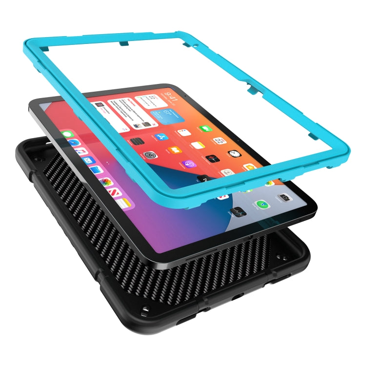 For iPad Air 2022 / 2020 10.9 Armor Holder Silicone Hybrid PC Tablet Case