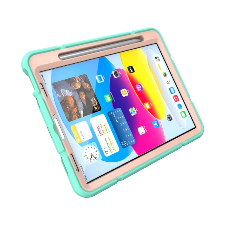 For iPad Pro 11 2022 / 2021 / 2020 Armor Holder Silicone Hybrid PC Tablet Case