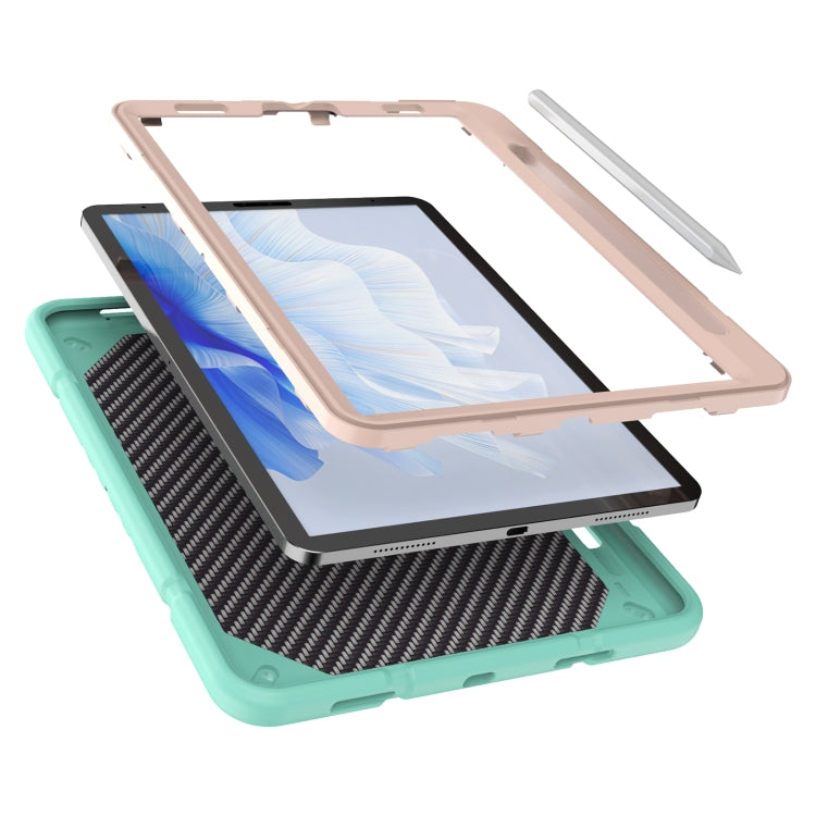 For iPad Pro 11 2022 / 2021 / 2020 Armor Holder Silicone Hybrid PC Tablet Case