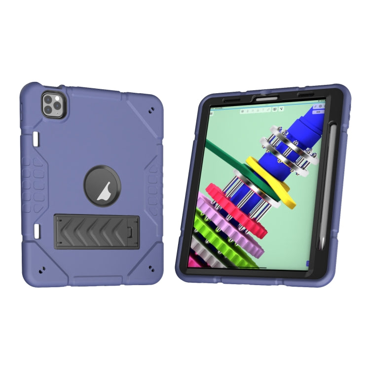 For iPad Pro 11 2022 / 2021 / 2020 Armor Holder Silicone Hybrid PC Tablet Case