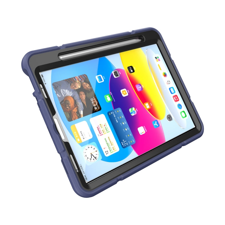 For iPad Pro 11 2022 / 2021 / 2020 Armor Holder Silicone Hybrid PC Tablet Case