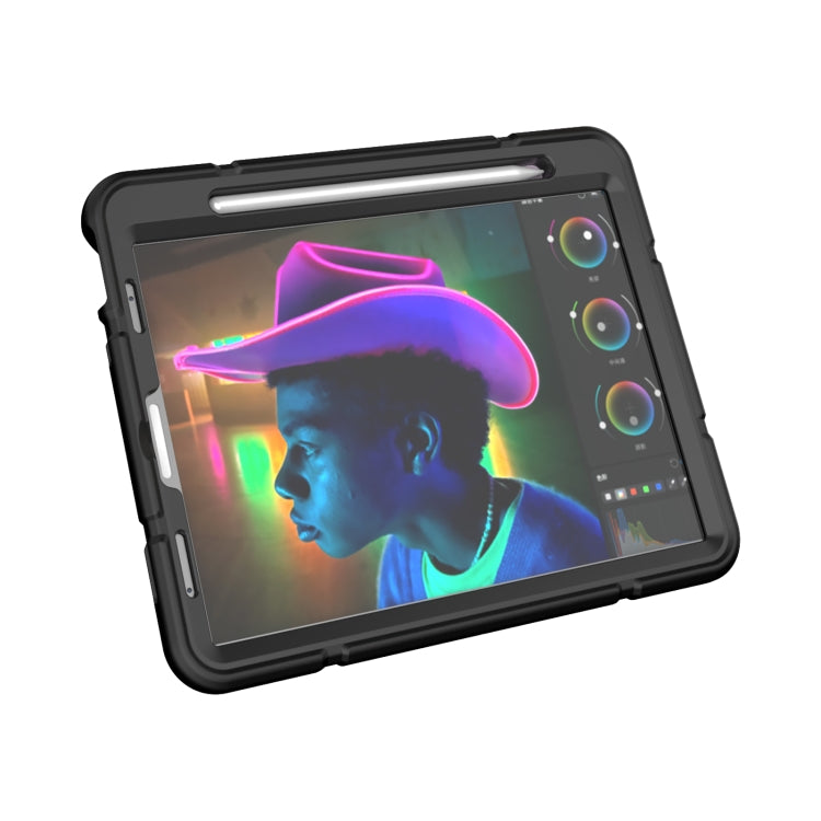 For iPad Pro 11 2022 / 2021 / 2020 Armor Holder Silicone Hybrid PC Tablet Case