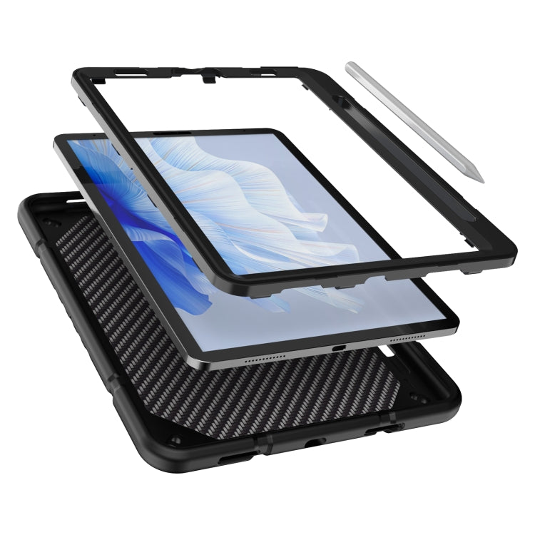 For iPad Pro 11 2022 / 2021 / 2020 Armor Holder Silicone Hybrid PC Tablet Case