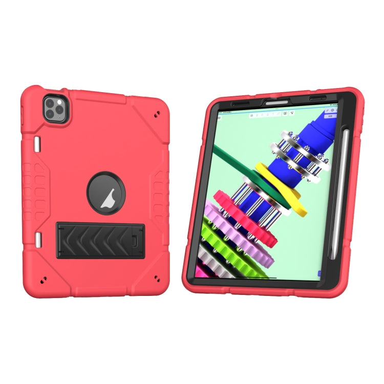 For iPad Pro 11 2022 / 2021 / 2020 Armor Holder Silicone Hybrid PC Tablet Case