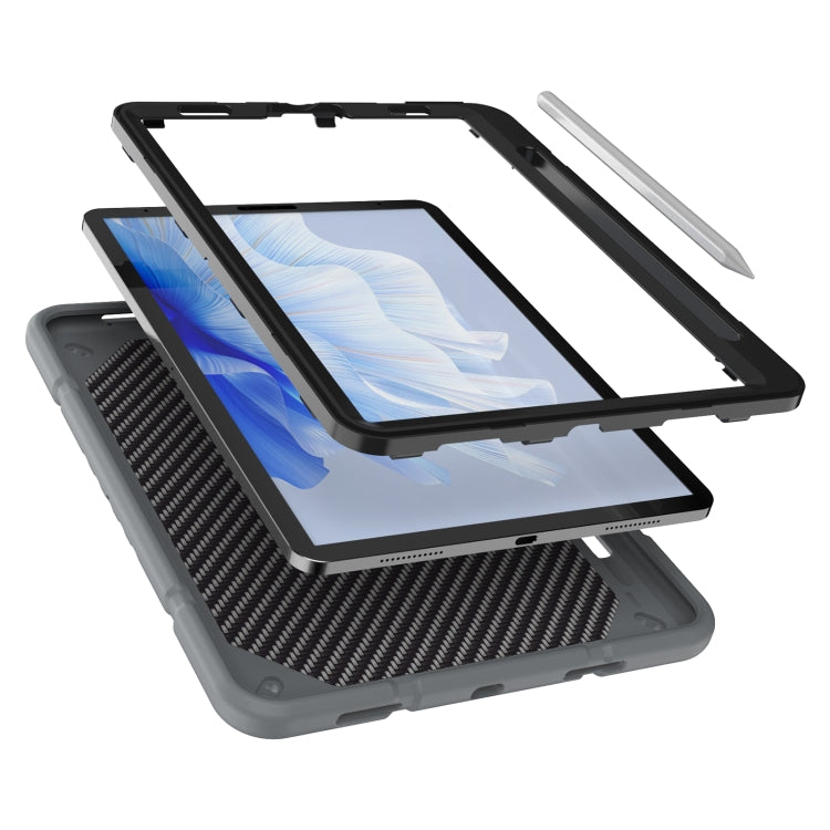 For iPad Pro 11 2022 / 2021 / 2020 Armor Holder Silicone Hybrid PC Tablet Case