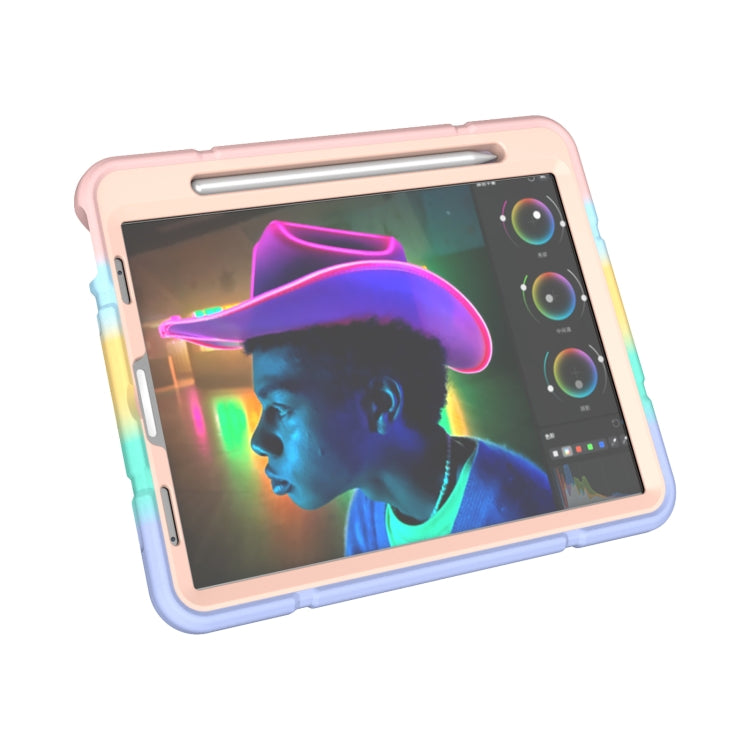 For iPad Pro 11 2022 / 2021 / 2020 Armor Holder Silicone Hybrid PC Tablet Case