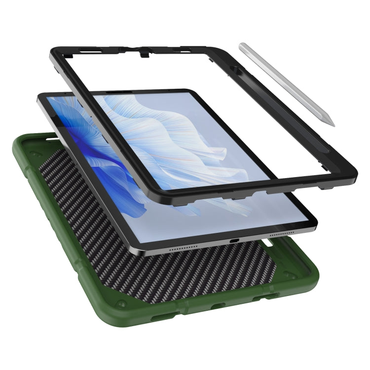 For iPad Pro 11 2022 / 2021 / 2020 Armor Holder Silicone Hybrid PC Tablet Case
