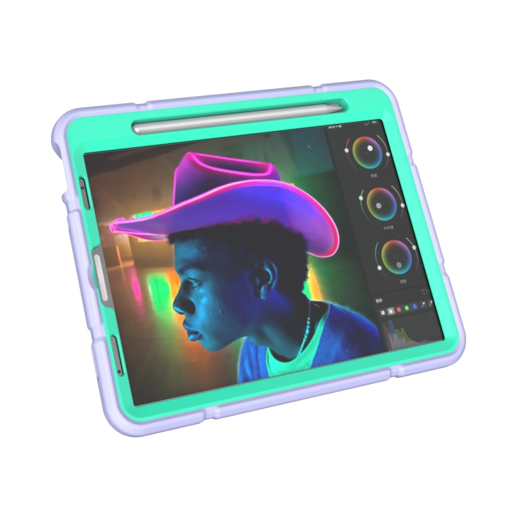 For iPad Pro 11 2022 / 2021 / 2020 Armor Holder Silicone Hybrid PC Tablet Case