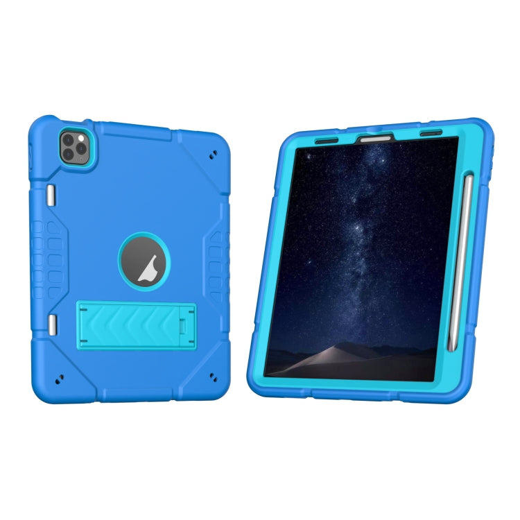 For iPad Pro 11 2022 / 2021 / 2020 Armor Holder Silicone Hybrid PC Tablet Case
