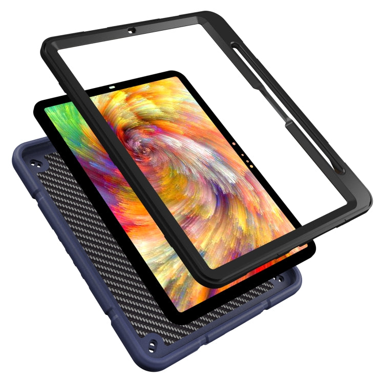 For iPad Pro 11 2025 / 2024 Armor Holder Silicone Hybrid PC Tablet Case