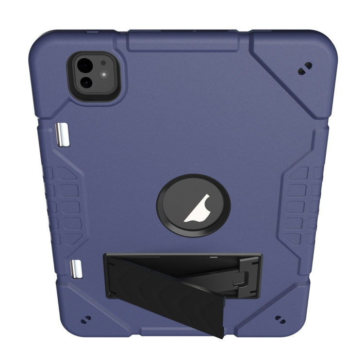 For iPad Pro 11 2025 / 2024 Armor Holder Silicone Hybrid PC Tablet Case