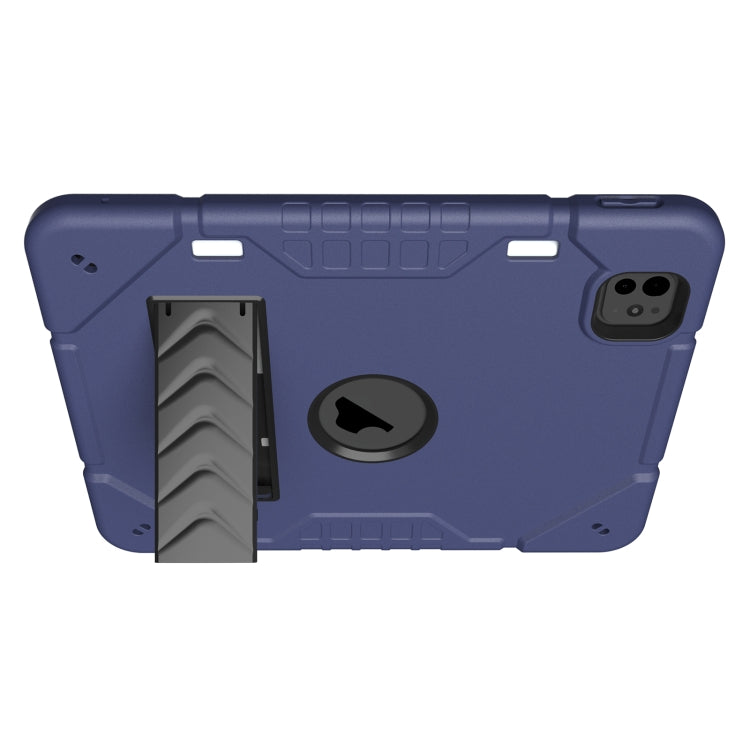 For iPad Pro 11 2025 / 2024 Armor Holder Silicone Hybrid PC Tablet Case