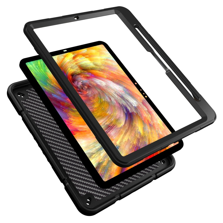 For iPad Pro 11 2025 / 2024 Armor Holder Silicone Hybrid PC Tablet Case