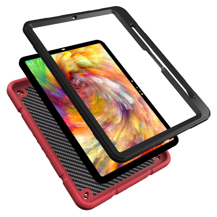 For iPad Pro 11 2025 / 2024 Armor Holder Silicone Hybrid PC Tablet Case