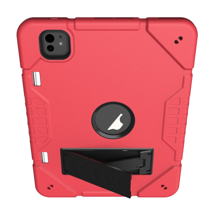 For iPad Pro 11 2025 / 2024 Armor Holder Silicone Hybrid PC Tablet Case