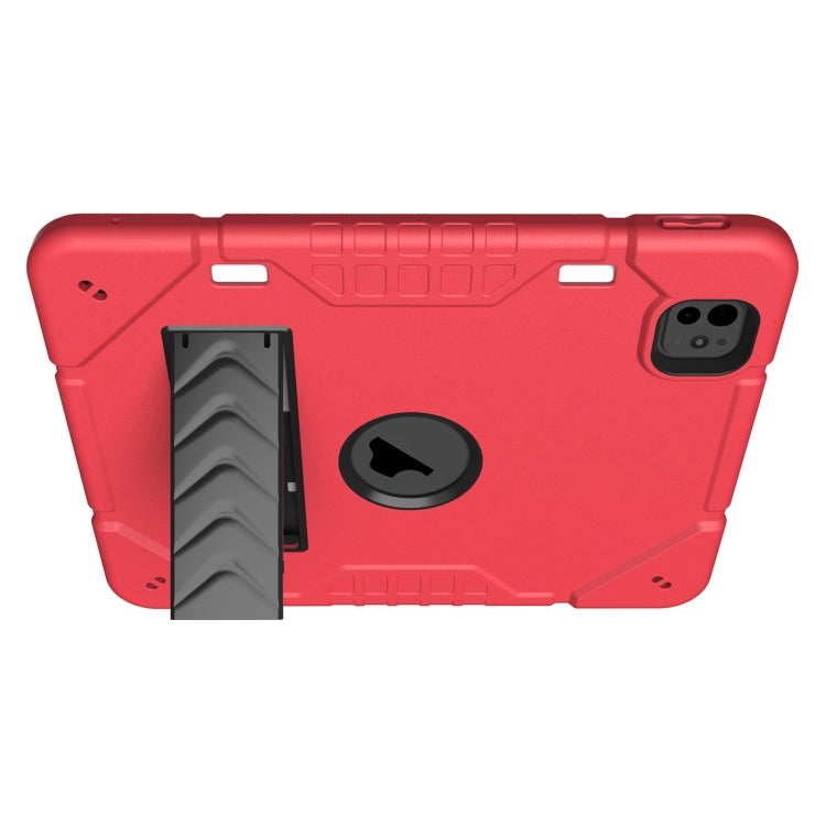 For iPad Pro 11 2025 / 2024 Armor Holder Silicone Hybrid PC Tablet Case
