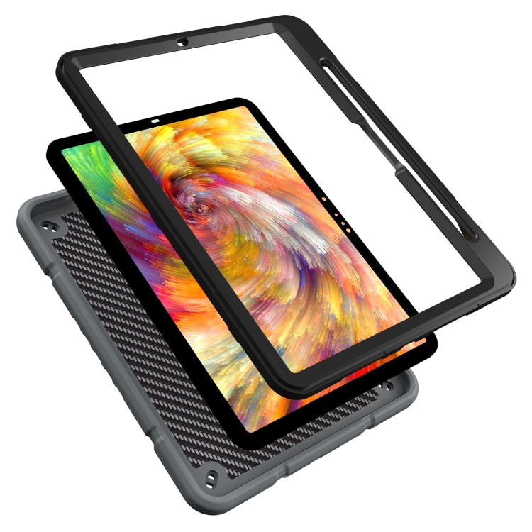 For iPad Pro 11 2025 / 2024 Armor Holder Silicone Hybrid PC Tablet Case