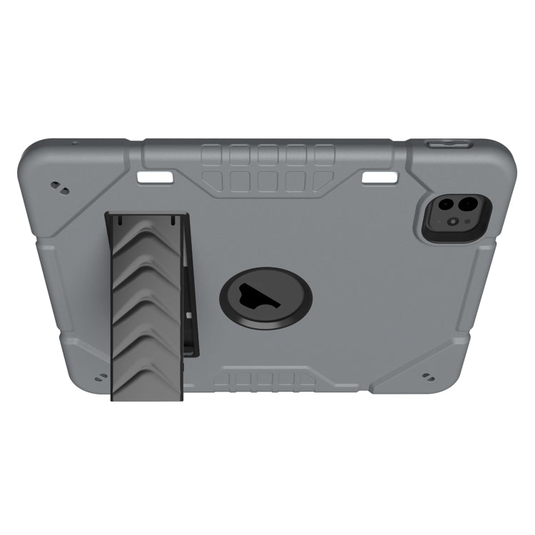 For iPad Pro 11 2025 / 2024 Armor Holder Silicone Hybrid PC Tablet Case