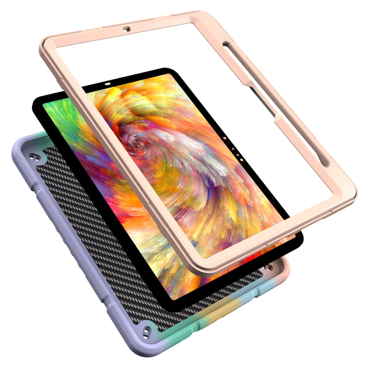 For iPad Pro 11 2025 / 2024 Armor Holder Silicone Hybrid PC Tablet Case
