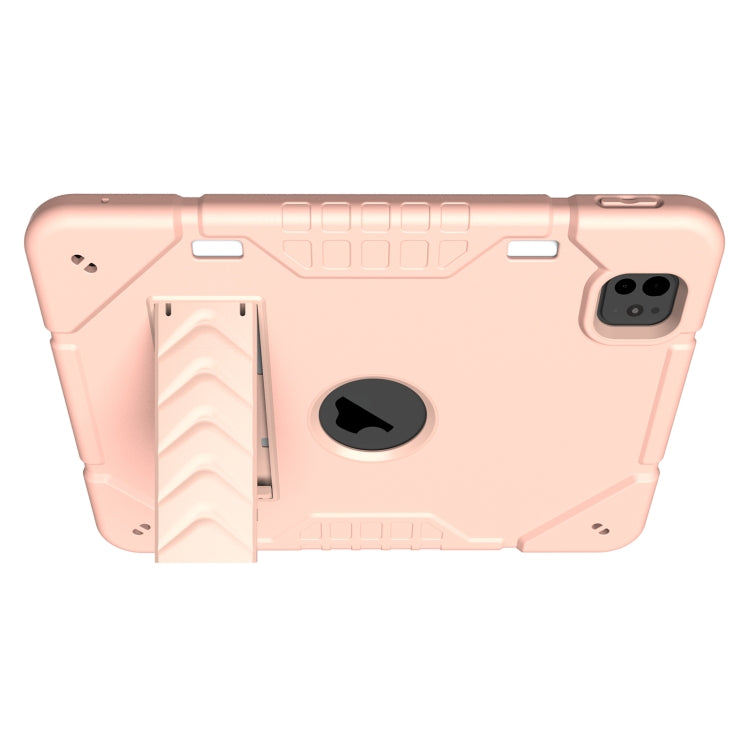 For iPad Pro 11 2025 / 2024 Armor Holder Silicone Hybrid PC Tablet Case