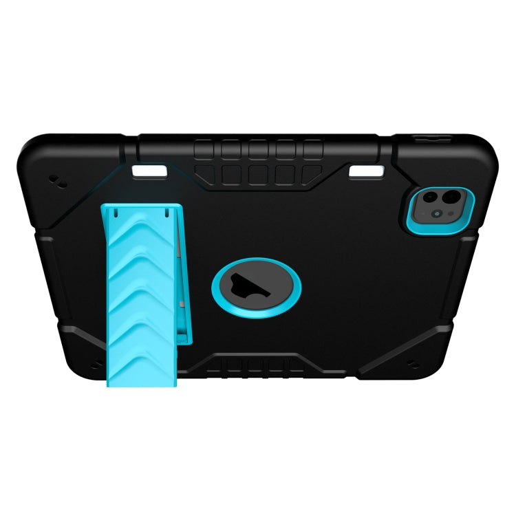 For iPad Pro 11 2025 / 2024 Armor Holder Silicone Hybrid PC Tablet Case