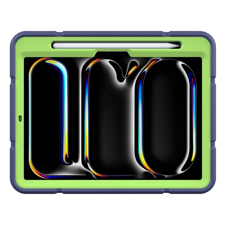 For iPad Pro 11 2025 / 2024 Armor Holder Silicone Hybrid PC Tablet Case