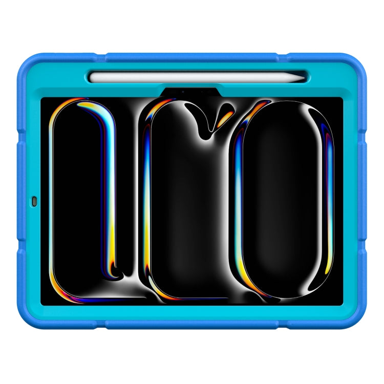 For iPad Pro 11 2025 / 2024 Armor Holder Silicone Hybrid PC Tablet Case